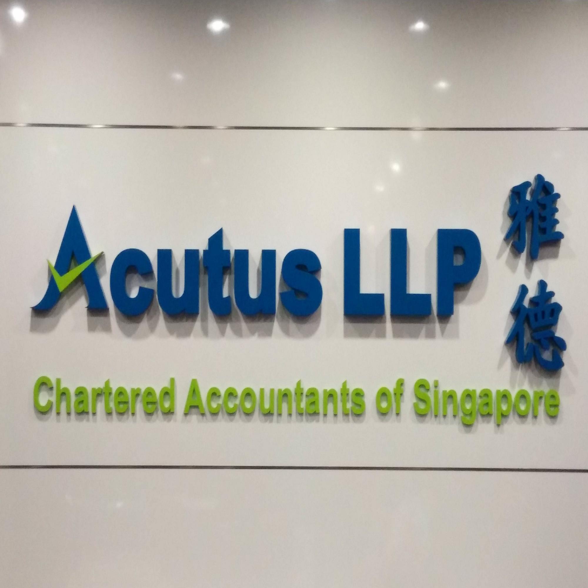 Official Twitter account of Acutus LLP, a Singapore based firm of Chartered Accountants with offices in Hong Kong & Malaysia.