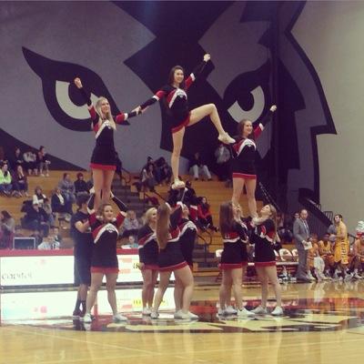 Western Oregon University Cheer. Go Wolves!!
