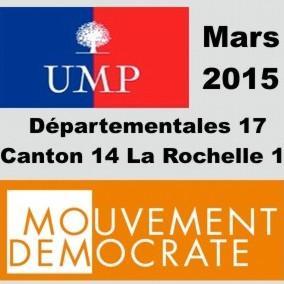 Xavier BONNAVAL #UMP remplaçant François Vignaud et Otilia FERREIRA #MODEM Remplaçante Blandine Verjut Election départementales 17 Canton 14 #LAROCHELLE 1