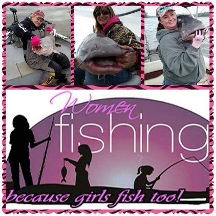 A group of woman who love to fish...and we love catchin monster catfish!