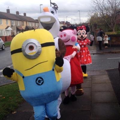 Hi!!
We are a family run party company here to bring fun and laughter to all households and parties! 
From a greet at the door to a full disco party package!! x