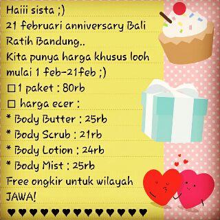 anniversary bali ratih bandung 
Order : SMS /WA : 085721461060 ; Line : 085721461060 ; BBM : 7656B2F7 ; YM : susyrezy21 :)
