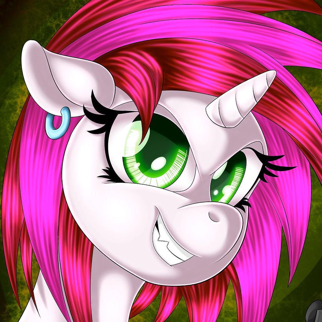 Names DJ Cherrygames or Cherry for short. Bringing you your favorite video game music from the past, present and future. My twin sister is Vinyl Scratch.