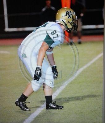 Wyoming Area High School Football Player WR/LB /DB#87