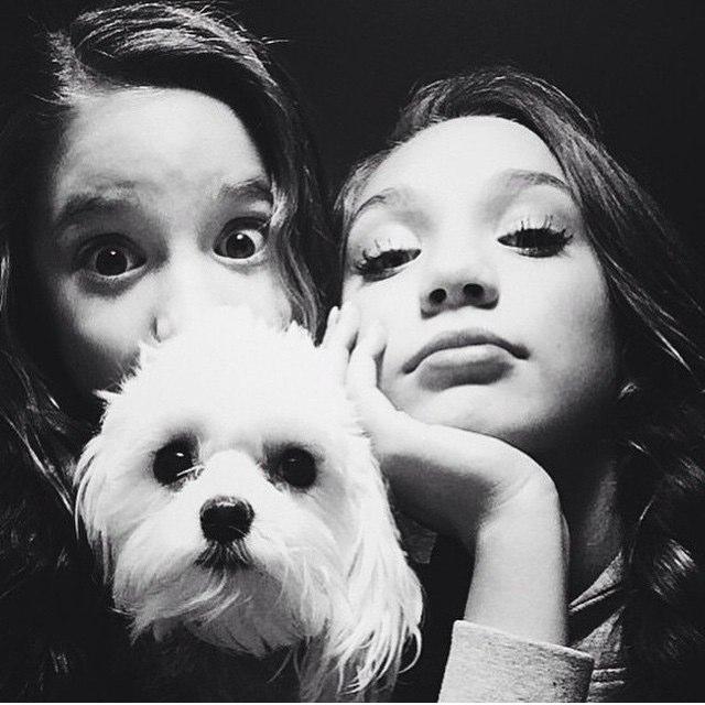 Saw maddie, kenzie, kendall, nia, kalani, jojo abby and moms! ❥ mack z and melissa followed❤️