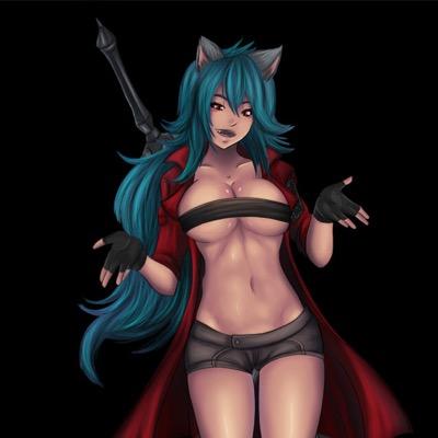 The sexy blue haired lewd neko, Nee Ikeda, as I mentioned before I'm a very lewd person. {Open DMs, 18+, Sex/Lewd RP,} I'm not a very picky person.