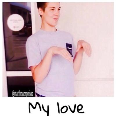 matthew espinosa i am in love with you ❤️ My dream is too meet you , just sit down and explain how you have impacted my life so much and i am thankful for that.