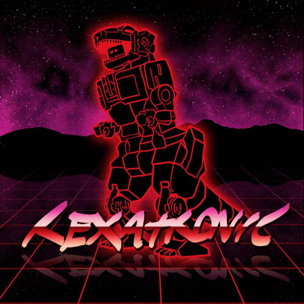 Rexatronic's profile picture. Synthwave 80s style musical creature