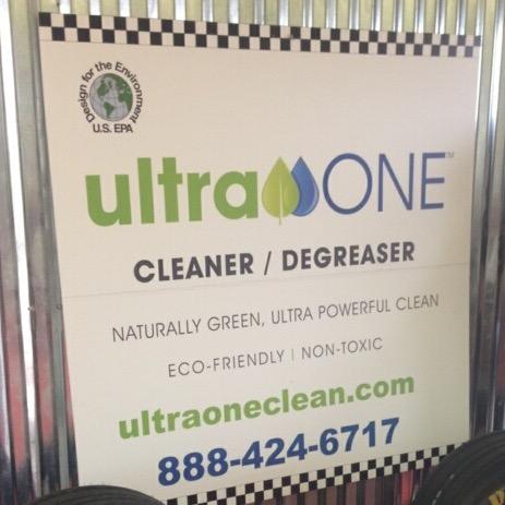 We are the exclusive distributors of Ultra One. Ultra One is an EPA backed powerful eco-friendly cleaner/degreaser
 Friend to the earth, Foe to the Dirt