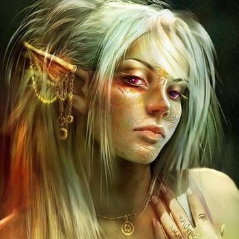 ''One of the rare...wild elves.'' He sniffed and wiped his nose on the back of his hand. ''Taen-d-dir.'' |RP|OC|