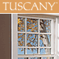 Tuscany® Series vinyl replacement windows provide a traditional look that perfectly complement Milgard Tuscany® vinyl patio doors.