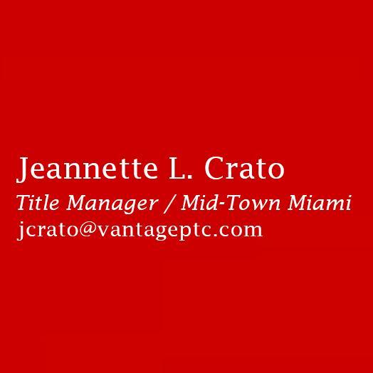 JCrato_Closings's profile picture. jcrato@vantageptc.com