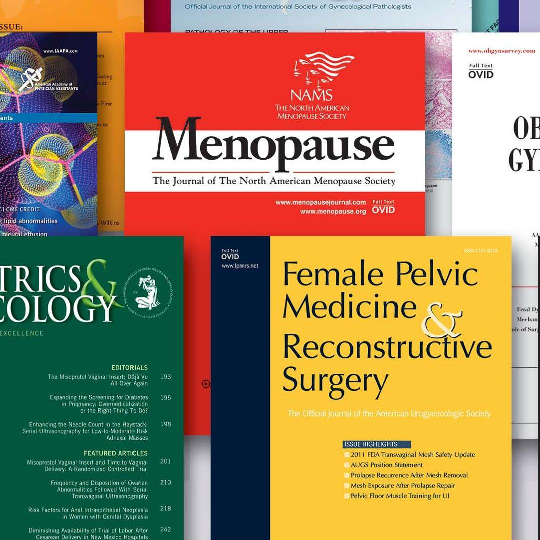 Updates from Wolters Kluwer's Women's Health journals and other OB/GYN news. Discover our newest & most popular articles! Curated by Publisher Desiree de Myer.