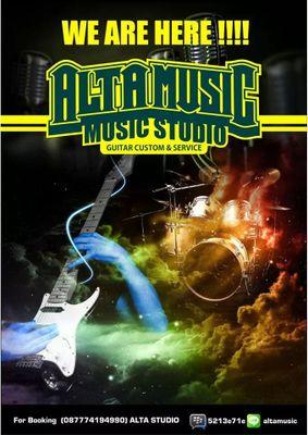 Jl. Tubagus Raya No.12 | BBM : 5213e17e | LINE : altamusic | FB : altamusicstudio | for booking : 087774194990 (Ade)