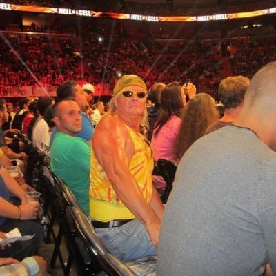 WRESTLING SUPERFAN ''TYE DYE GUY'' KNOWN WORLDWIDE FOR SITTING RINGSIDE FOR OVER 500 WWE, AEW, WCW, AND ECW SHOWS. LONGEST RUNNING FAN GIMMICK IN PRO WRESTLING.