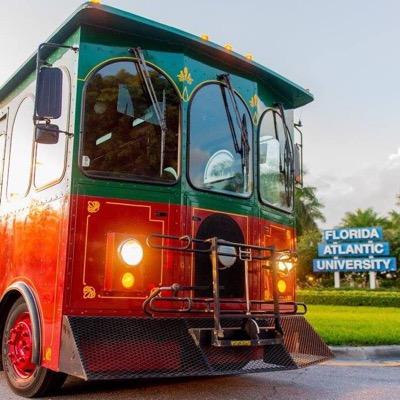 FAU Student Transportation system to local businesses and the beach in Boca Raton, Check Facebook for hours of operation!