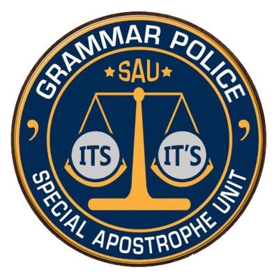 grammarpoliceCS's profile picture. Cleaning the mean streets of grammar! You follow me, I follow you, let's make the world a perfect circle. O