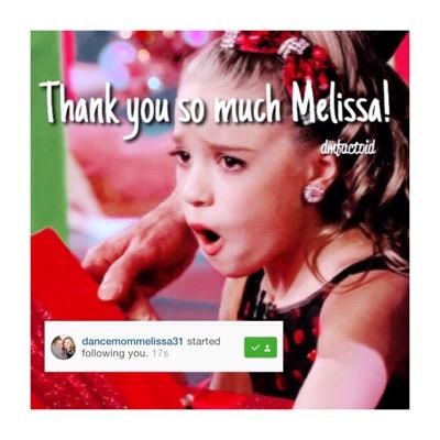 melissa noticed on ig! my instagram is linked