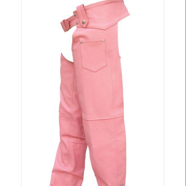 Biker babes with different colored chaps. Get your chaps on! Womens Biker Gear and apparel.