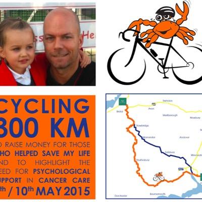 Undertaking a 300k cycle challenge to raise funds and awareness for Harbour Cancer Support because they helped save my life!