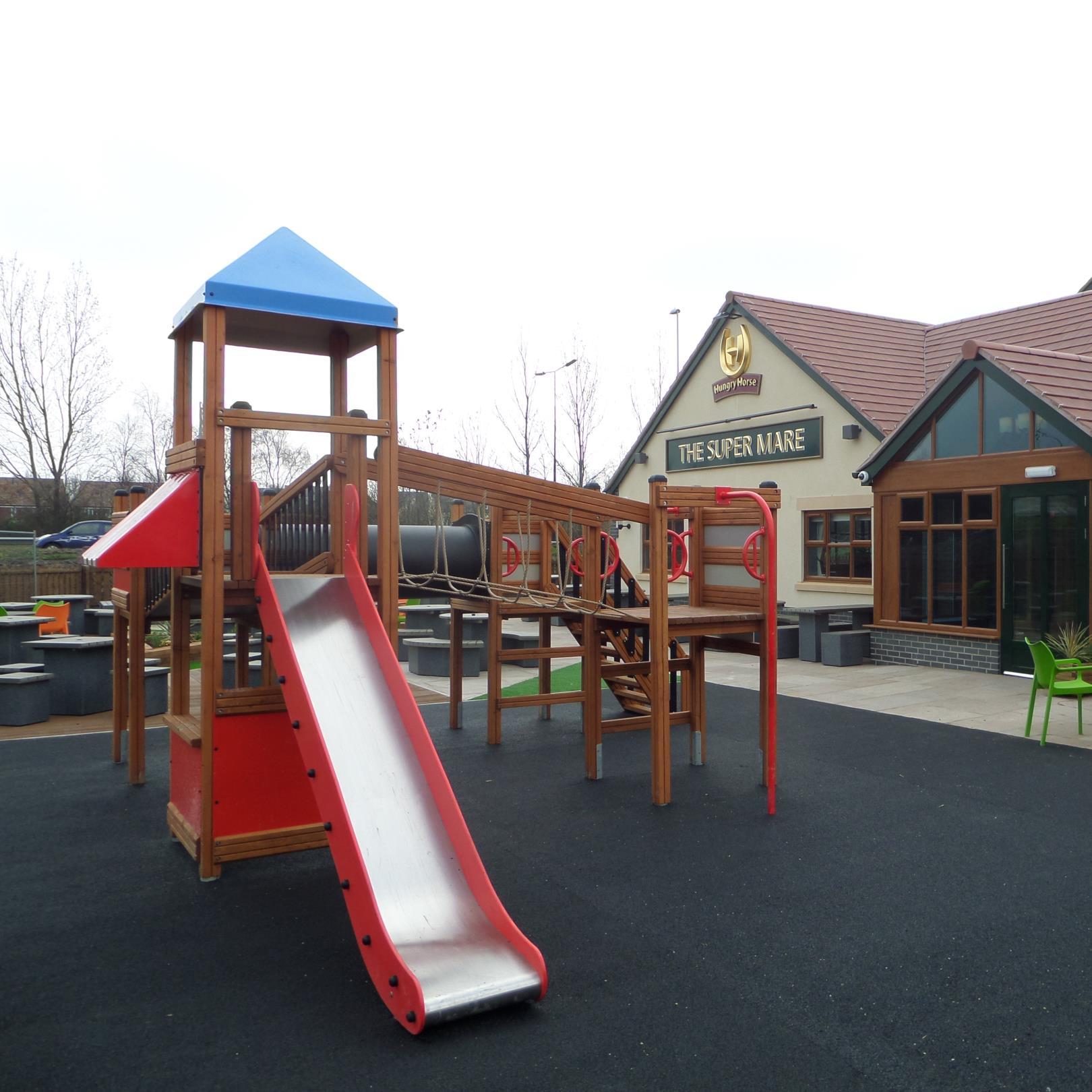 The Super Mare Hungry Horse Pub, just off M5 J21 with a Great Value Menu, Sky Sports, Beer Garden & Play Area, Pool, 3 Private Coach Parking Bays. 01934 519473