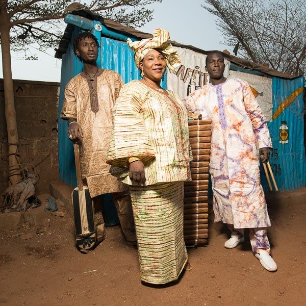 Trio Da Kali bring a fresh contemporary twist to the ancient Malian griot tradition, with Hawa Kasse Mady's soaring vocals at the heart of their performance.