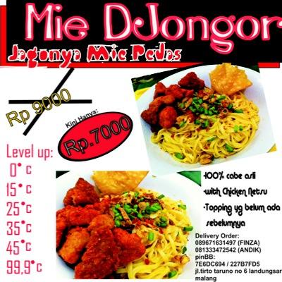 akun resmi kedai mahasiswa, bukan cafe, kedai sadja, special roti maryam- mie jongor pedas, chiken netsu jl tirto taruno no 6 landungsari malang