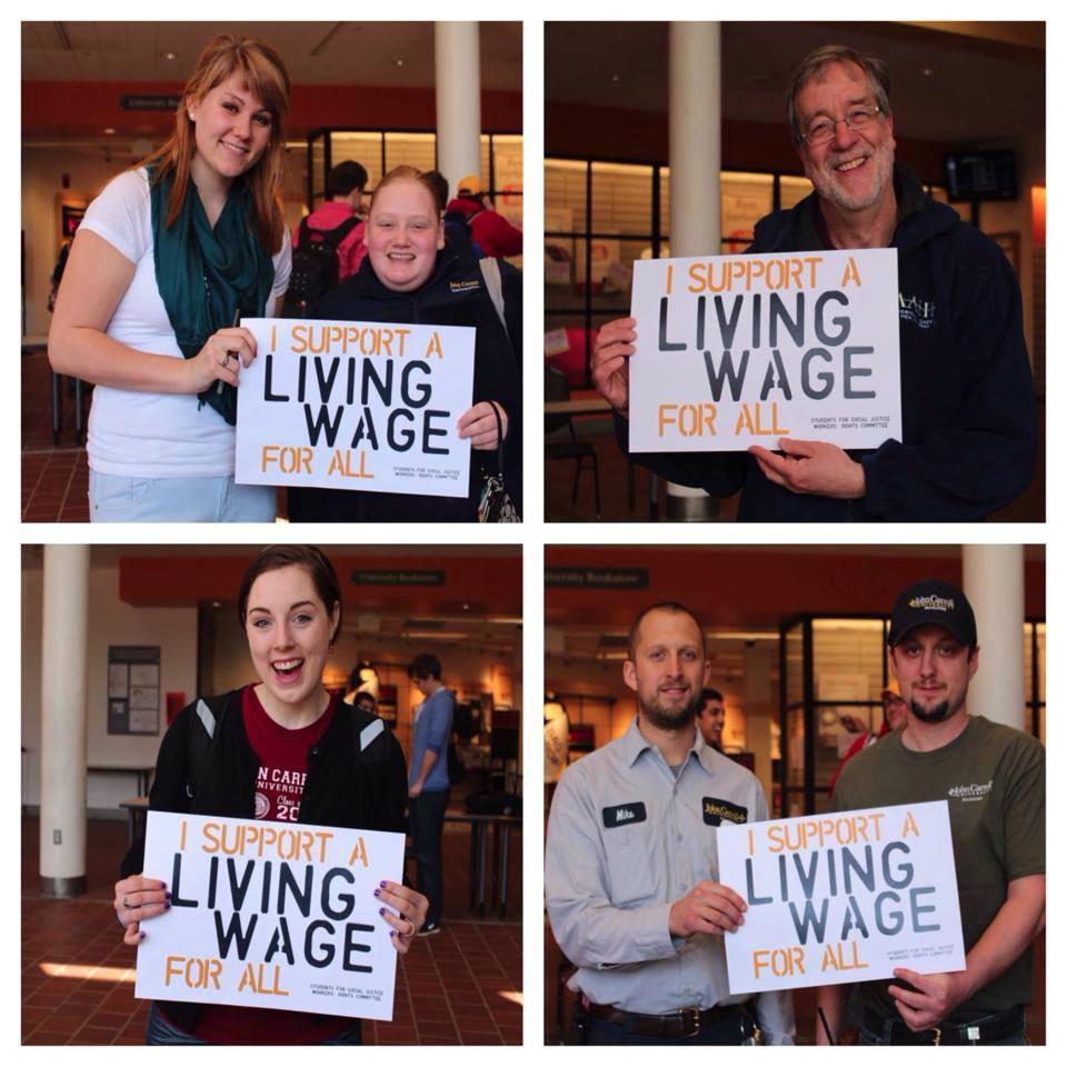 WorkerRightsJCU's profile picture. A student-run committee at John Carroll University that is organizing for a living wage & welcoming environment for all campus workers. #luvthatlivingwage