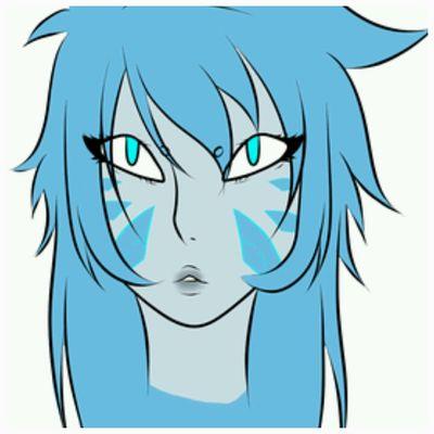I'm Sapphire, one of the good crystal gems....