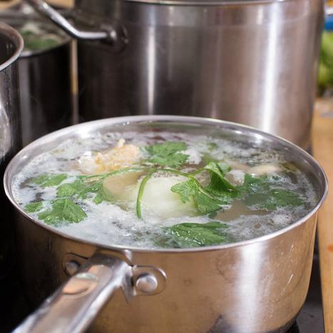 I remind people that bone broth is a fancy word for stock. Perfect score on the Voight-Kampff test.