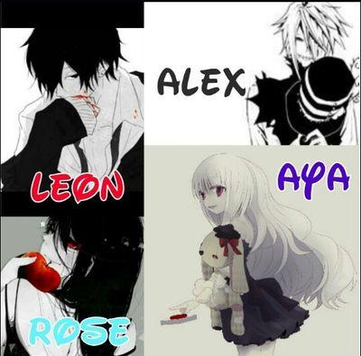 LeonAlexRoseAya's profile picture. Leon, #S #Bi Blood, Sibling Rose. Alex, #S #Bi, Sibling Aya,stitches. Rose, #S red apple. Aya, #S, Bunny bunny.