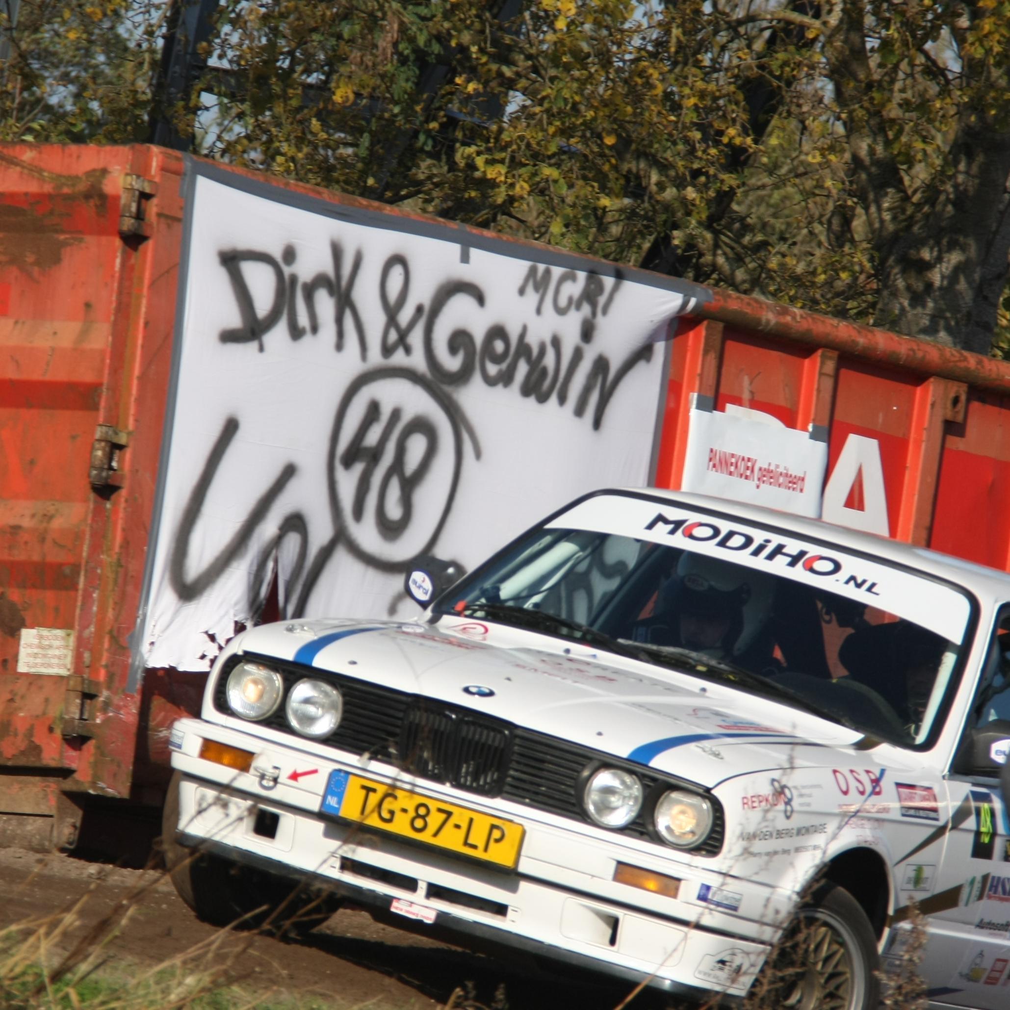 Rally driver of a BMW 325i in the Dutch 325i Challenge. driving just 4 fun and loving sideways