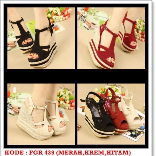 Pusat Grosir dan Ecer Wedges Murah, kualitas OK! Welcome Reseller Dropshiper. IG: SepatuFashionID pin : 53e6fd87