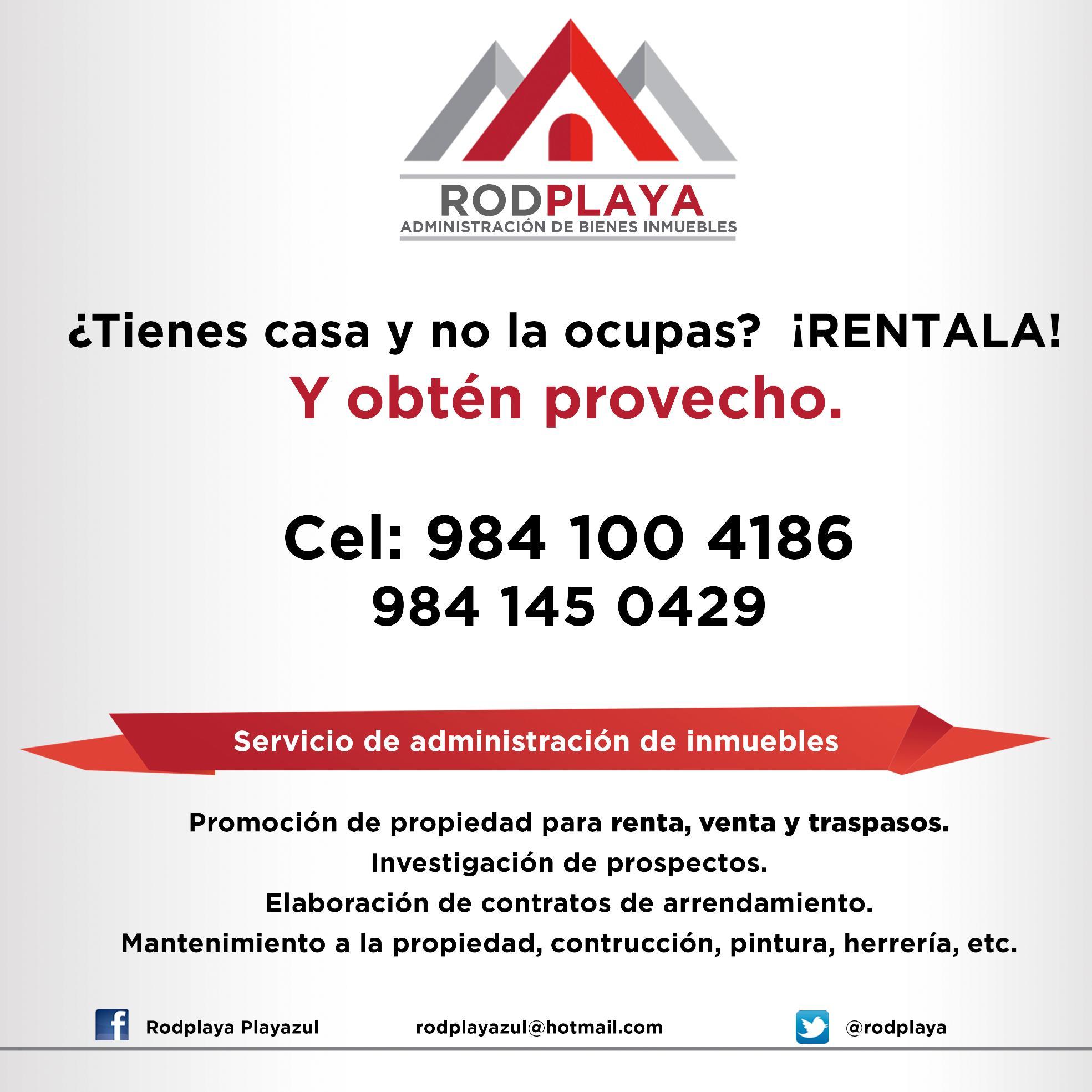 Administración Inmobiliaria, Riviera Maya capitalplaya@hotmail.com Cel +52 9841004186