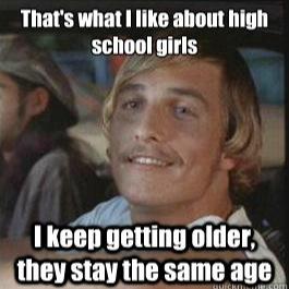 If her age is off the clock she's old enough for the cock