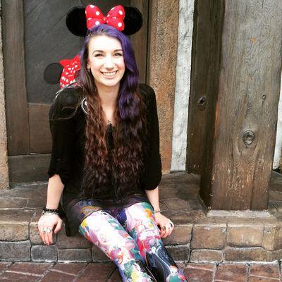 the girl with the purple hair