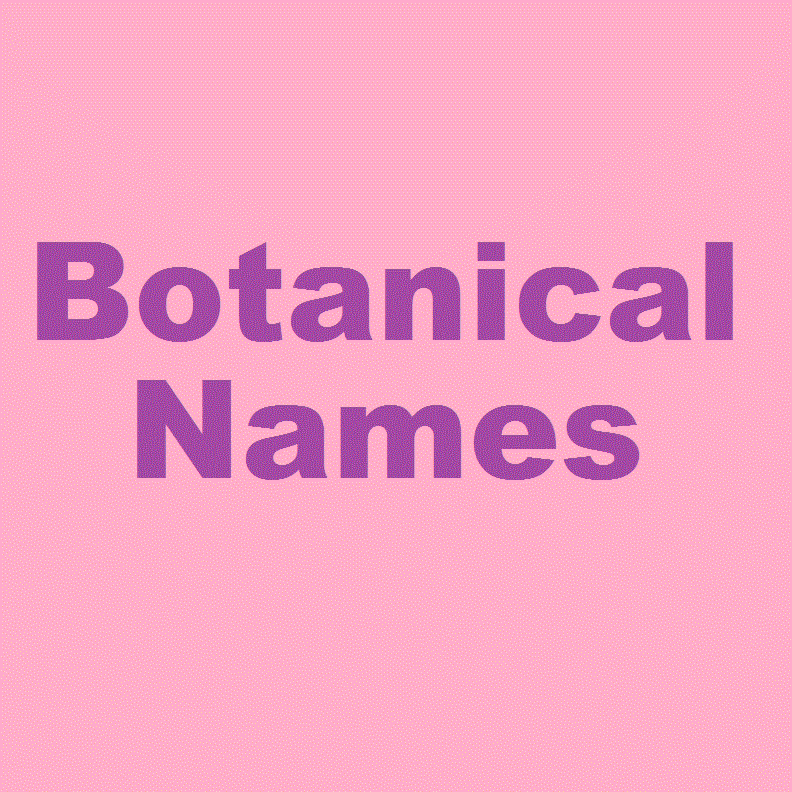 Botanical Names of Living Things