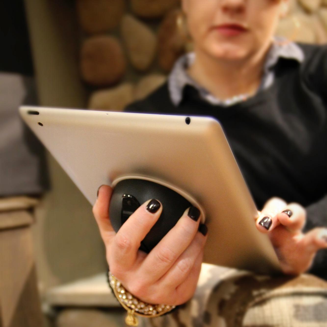 The easiest way to hold your iPad or Tablet since...Hands!