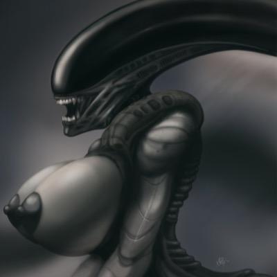 a xeno queen looking for warriors and drones to build a nest and breed