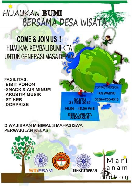 Penanaman Pohon Bersama Desa Wisata | Sabtu,21 Februari 2015
