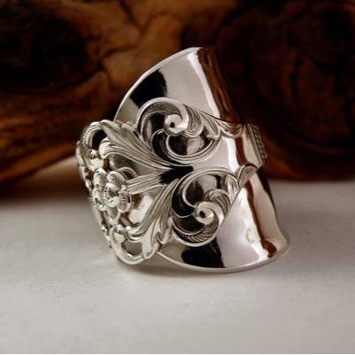 Halo Spoon Rings... Dedicated to all those who love to wear and share in the Magical Beauty of a Hand Crafted Antique Spoon Ring or Sugar Tong Bangle. xxx :)