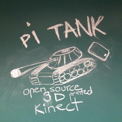 Open-source start-up for building mobile controlled, 3D-printed and Kinect sensed tanks.