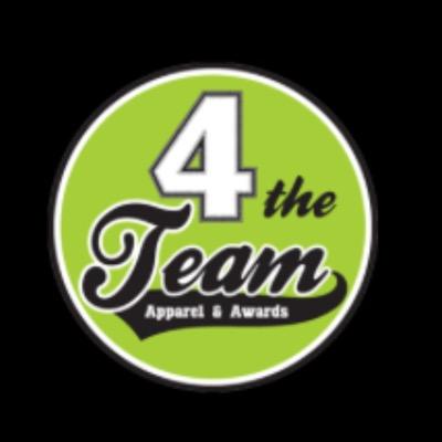 4theTeamApparel's profile picture. Personalized apparel, awards, and gifts through screen printing, embroidery, vinyl, engraving, and sublimation.