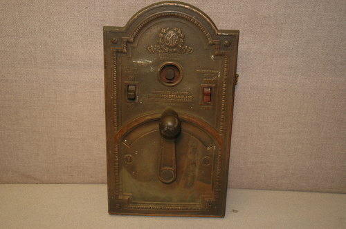 Antique Decorative Bronze Otis Car Elevator Controller
