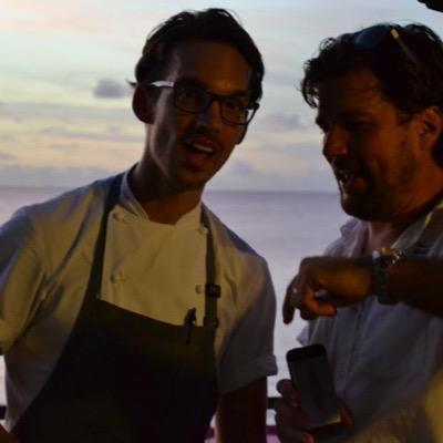 London chef very proud to be working a Sheer rocks in Antiuga