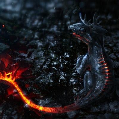 Fiery,dangerous and a bit mischievious.Despite his tiny size,he can grow /WAY/ bigger than he actually is in a split second. || #OpenRP #Multiverse