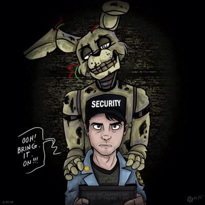 I will come back, I always do. *A mashup between all of the animatronics.*{First Golden Bonnie/Fnaf 3 animatronic account :3}