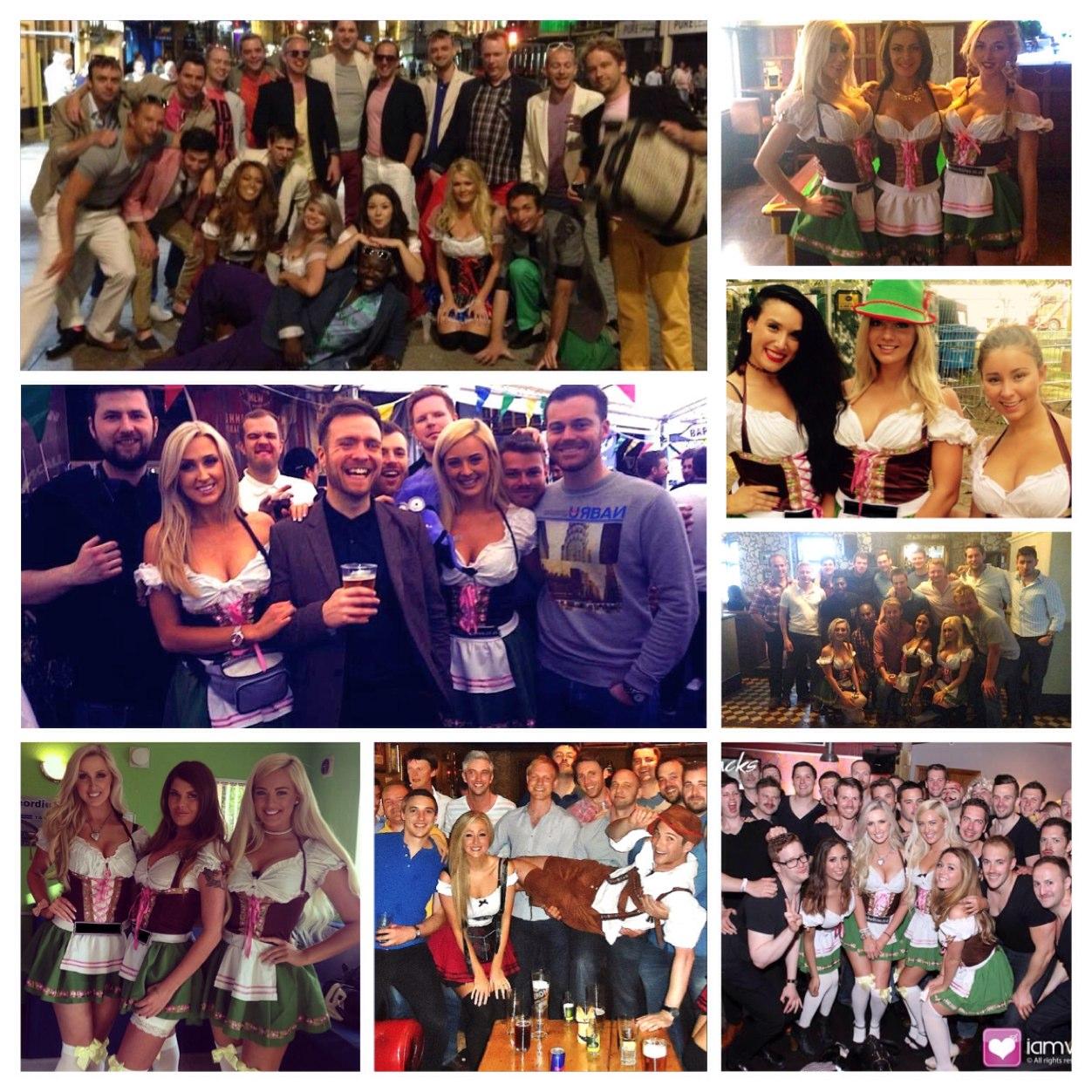 Fully-planned 5-hour stag-do barcrawls hosted by costumed beermaids who get the drinks in & the party started! Available all over the UK