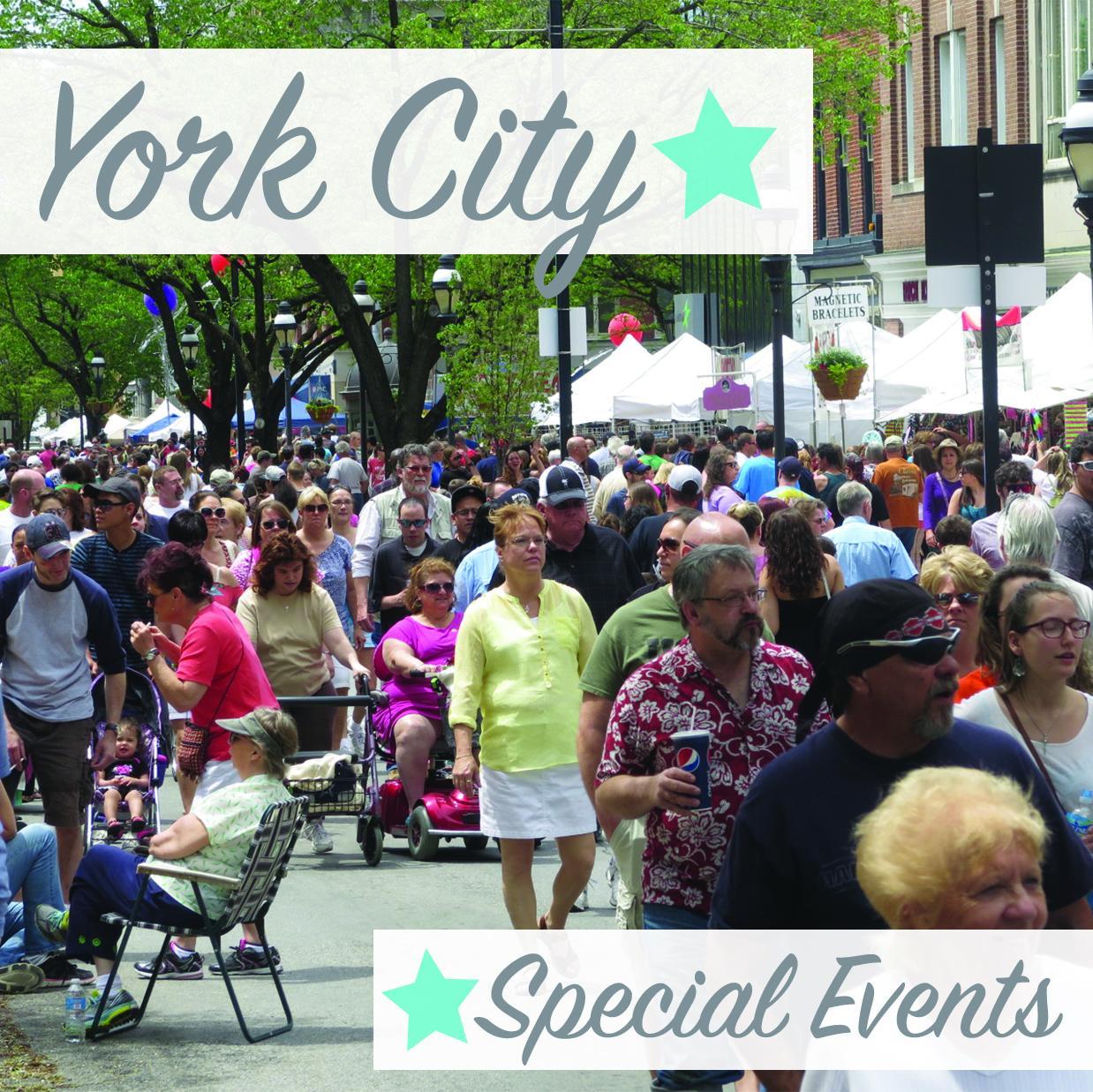 Come celebrate with York City by attending one of our annual special events in York, Pennsylvania, USA.