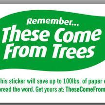 TCFromTrees's profile picture. Little sticker saving thousands of trees a year. The right message at the right time can make all the difference. Get yours at http://t.co/0COC6jOmRH